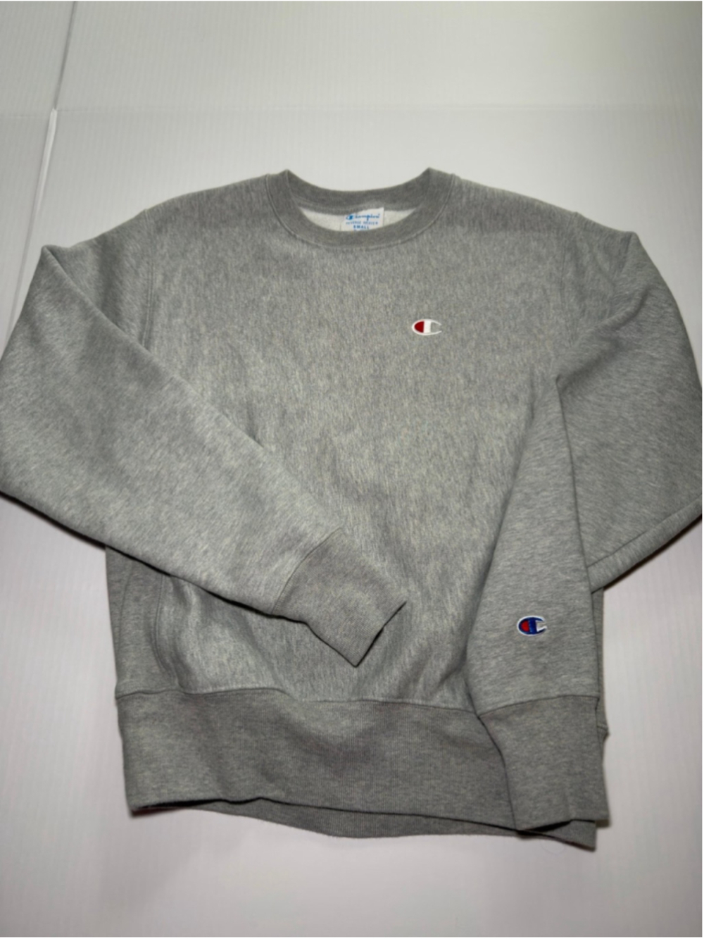 Champion Reverse Weave Crewneck Sweatshirt Gray Sz S